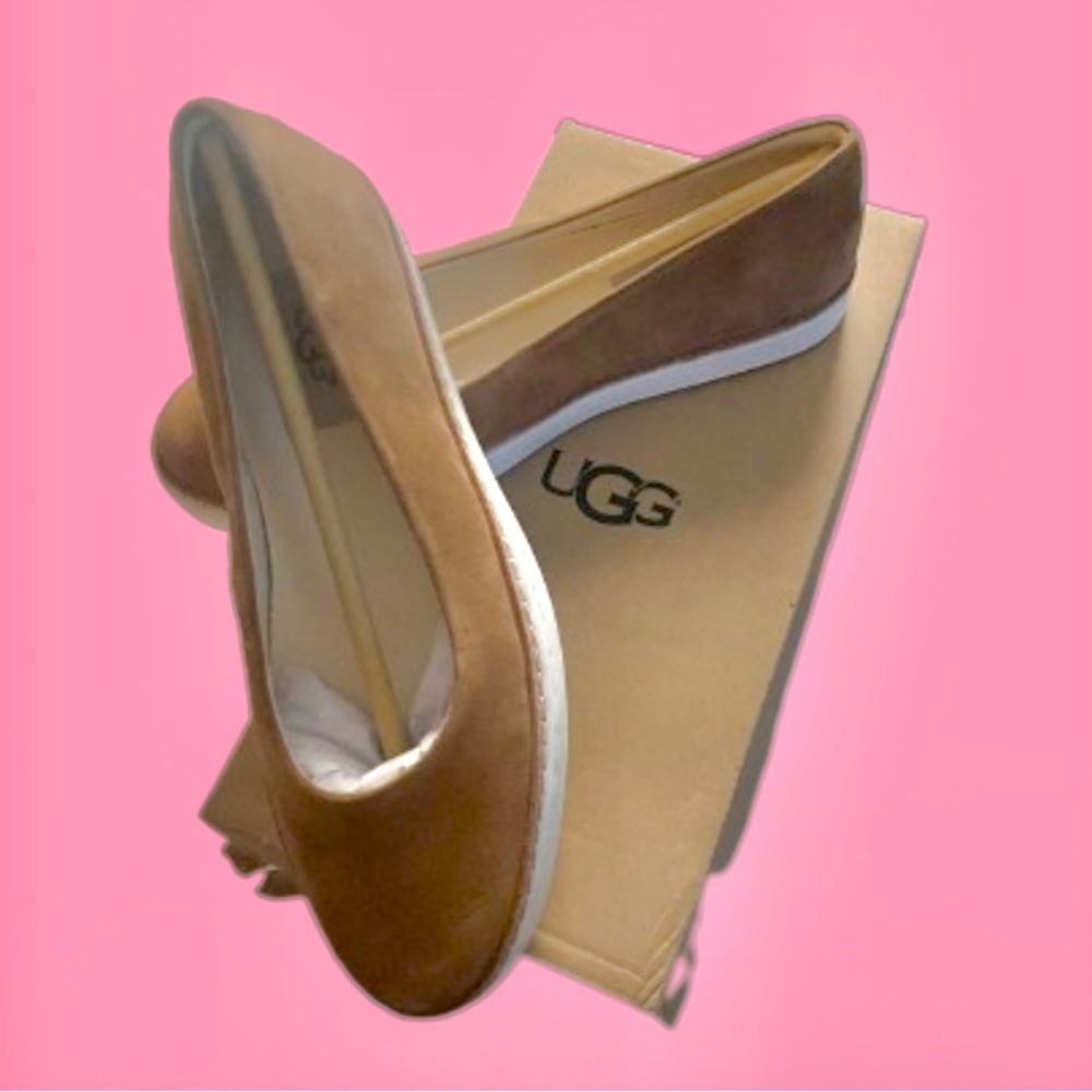 UGG Pure Australia Womens Kammi Chestnut Suede Slip On Shoes Women's Sz 5